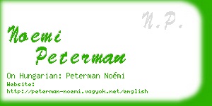 noemi peterman business card